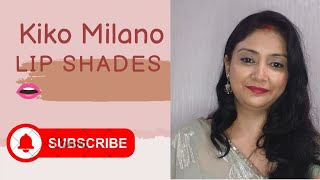 Kiko milano review kiko milano lipstick shadespink lipstick shadestypes of lipstick [upl. by Ahsenet]