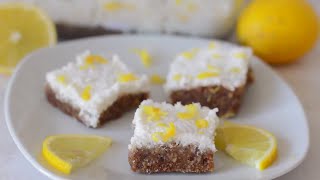 Lemon Drizzle Seed Cake Recipe  Raw Vegan Nutfree Glutenfree [upl. by Chicoine]