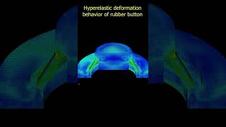 Hyperelastic deformation behavior of rubber button [upl. by Anauqcaj]