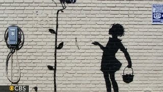 Graffiti artist Banksy setting up studio in NYC for a month [upl. by Liggitt141]