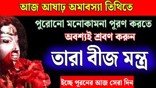 মনোকামনা পূরণ করতে আজ আষাঢ় অমাবস‍্যা তিথিতে শ্রবণ করুন তারা বীজ মন্ত্র  Tara Beej Mantra [upl. by Hernando544]