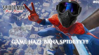 DELHI SHEHER MEIN AAYA SPIDERMAN  Spiderman Miles Morales  Game Haze 01 [upl. by Atinra]