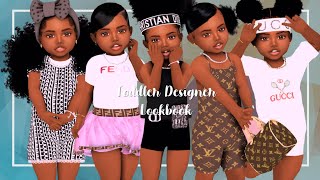 Sims 4 CAS  Toddler Designer Lookbook [upl. by Iznyl]