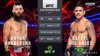 BRYAN BARBERENA VS RAFAEL DOS ANJOS FULL FIGHT UFC ON ESPN 42 [upl. by Onileva]