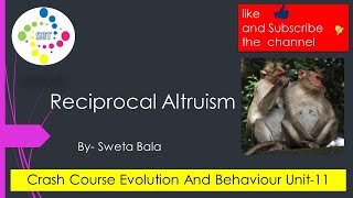 Reciprocal Altruism  Crash Course Evolution And Behaviour Unit11  CSIRNET  DBT  GATE [upl. by Atila]