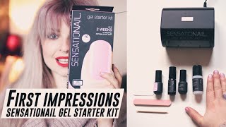 Sensationail Gel Kit  First impressions  Helen Anderson [upl. by Annaj]