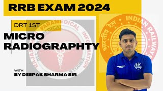 MICRO RADIOGRAPHYDRTRADIOLOGY BY DEEPAK SHARMA SIR shyam paramedical classes [upl. by Nibas539]