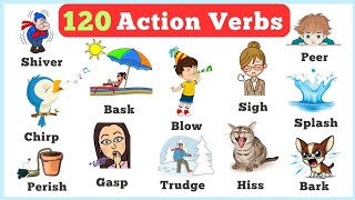 120 Action Verbs Vocabulary with Pictures and Sentence Examples English Action Verbs [upl. by Seira]