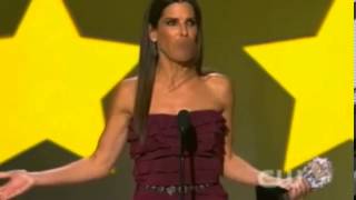 Sandra Bullock drops F bomb after her acceptance speech is rudely interrupted during Critics Choice [upl. by Kiki]