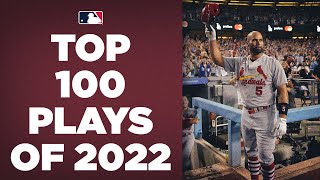 The Top 100 Plays of 2022  MLB Highlights [upl. by Eizle]