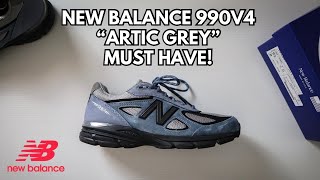 New Balance 990v4 quotArtic Grey with Blackquot  Must Have [upl. by Donelu]