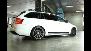 JMS Tuning für den Skoda Octavia 5E  Fahrwerk Leistungsteigerung Auspuff und BArracuda Wheels [upl. by Enilrad846]