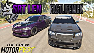 Crew Motorfest CUTTING UP IN SRT LEN DEMON 170 CHARGER amp FASTLIFENICK HELLCAT 300🔥😱 Must Watch [upl. by Merlin]