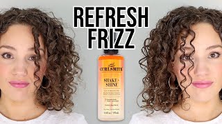 How to Fix Frizz When Refreshing without Water  Curlsmith Shake amp Shine Review [upl. by Zuzana]