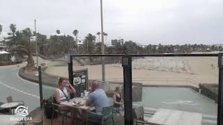 Webcam Lanzarote  Live Stream from the Beachbar in Costa Teguise [upl. by Merrell]