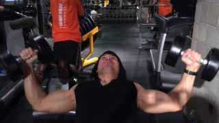 Incline dumbbell chest flyes Ust gogus kaslarini calistirmak icin fly hareketi [upl. by Anes]