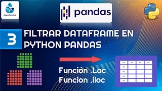 3│Filtrar dataframe en pandas Python selección de filas y columnas python  método loc y iloc [upl. by Sev671]