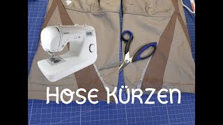 Hose kürzen mit Nähmaschine [upl. by Sirhc283]