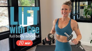 FULL BODY workout for women with weights 20min FB18 [upl. by Anirehtac]