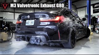 iNSANE SOUNDING BMW M3 Competition Exhaust Sound  Install  Before and After Valvetronic Designs [upl. by Susi795]