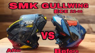 SMK GULLWING MODULAR HELMET ECE22 06 NEW UPDATE [upl. by Betta]