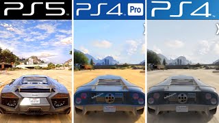 GTA 5  PS5 vs PS4 Pro vs PS4  4K Gameplay Comparison [upl. by Prady763]