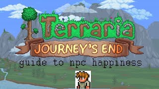 Terraria 14 NPC Happiness Full guide [upl. by Ahseenyt683]