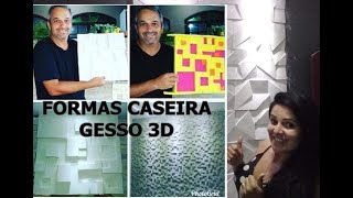 FORMAS DE GESSO 3D CASEIRO  FORMAS DE GESSO 3D POR 10 REAIS  FAÇA VC MESMO SUA FORMA DE GESSO [upl. by Kondon903]