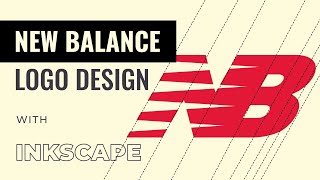 NEW BALANCE Logo Design with INKSCAPE [upl. by Osnerol]