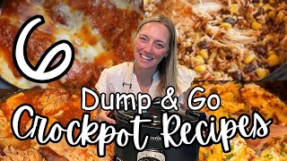 6 NEW DUMP amp GO CROCKPOT DINNERS  The Easiest Crockpot Recipes [upl. by Sully]