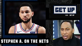 The Nets won by a LANDSLIDE  Stephen A on the SimmonsHarden trade  Get Up [upl. by Eittak]