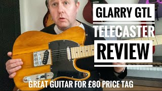 Glarry GTL Telecaster Guitar Review  Surprisingly Good For £80 Budget Guitar [upl. by Ceporah]