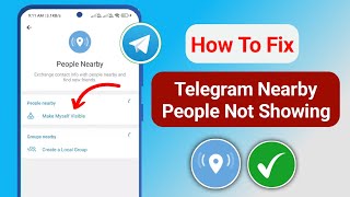 How To Fix Nearby Not Showing People Not Showing On Telegram New Method [upl. by Osborn]