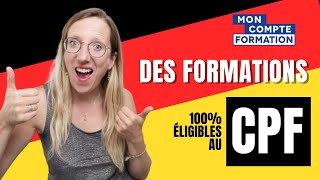 🇩🇪 Des formations en allemand 100 éligibles au Compte Personnel de Formation CPF [upl. by Nixie]