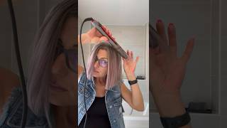 Locken mit Glätteisen 😍 easy hairtok haarstyling haartutorial hairstyle bobhairstyle hair [upl. by Scottie789]