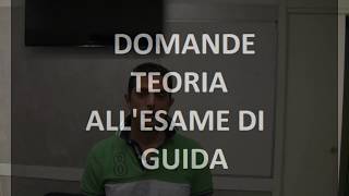 DOMANDE TEORIA ESAME GUIDA [upl. by Trik]