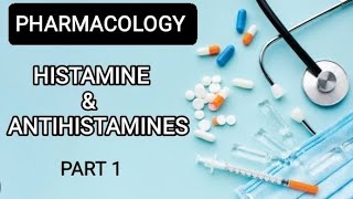 PHARMACOLOGY  histamine and antihistamines pharmacology histamine [upl. by Ydnolem616]