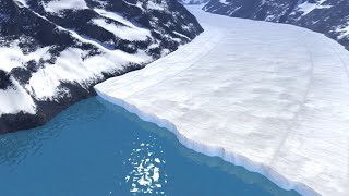 Animation How a Glacier Melts [upl. by Flavio]