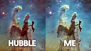 Hubble vs Amateur Astrophotographer [upl. by Kimball]