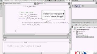 Windows Programming using CNET C NET Matrix Grid CNET Video Tutorials [upl. by Acinnej]