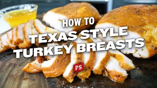 TexasStyle Smoked Turkey Breast [upl. by Nebeur]