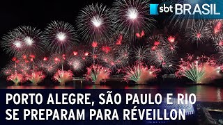 Porto Alegre São Paulo e Rio de Janeiro se preparam para réveillon  SBT Brasil 301223 [upl. by Vowel640]