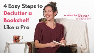 4 Easy Steps to Declutter a Bookshelf Like a Pro [upl. by Silvester792]