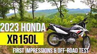 2023 Honda XR150L First Impressions and OffRoad Test [upl. by Atinel]