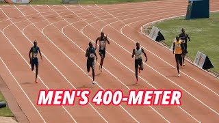 Mens 400m Final Olympics Games Trials 2024 [upl. by Akinehs]