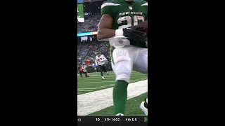 Breece Hall catches for a 27yard Gain vs Houston Texans [upl. by Hgielram]