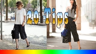 20 Style Tips On How To Wear Culottes [upl. by Ttej645]