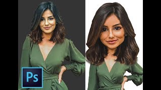 CREATING A CARICATURE Photoshop Tutorial [upl. by Eibrab]