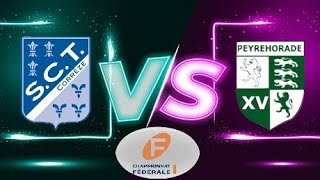 Fédérale 1 S C Tulle Corrèze vs Peyrehorade Sport [upl. by Gerkman]