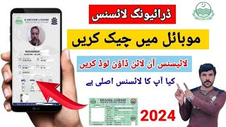 How To Check Driving licence in Pakistan  Driving licence Check Karne Ka Tarika Pakistan [upl. by Baten846]